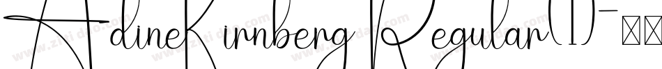 AdineKirnberg Regular(1)字体转换
